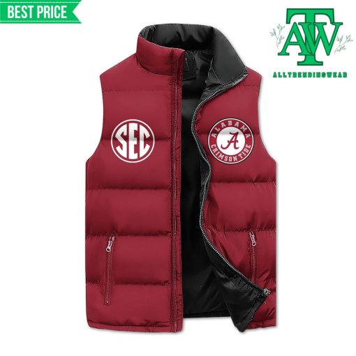 Alabama Crimson Tide Roll Togerther Sleeveless Puffer Down Vest