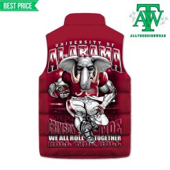 Alabama Crimson Tide Roll Togerther Sleeveless Puffer Down Vest