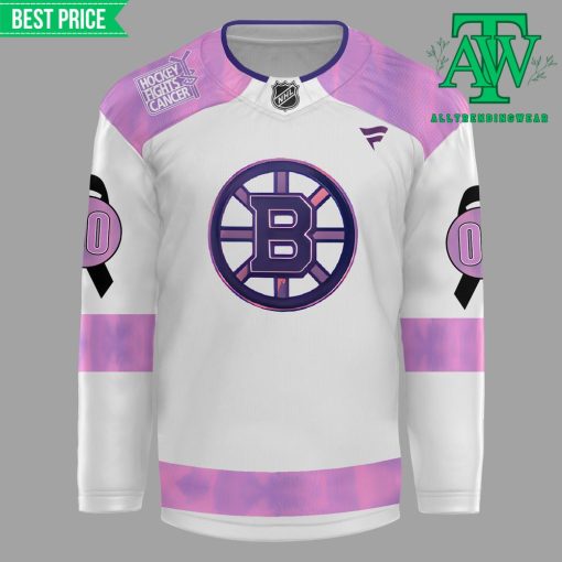 Boston Bruins Hockey Fights Cancer Special New Hockey Jersey