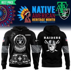 Las Vegas Raiders 2024 Native American Heritage Month Premium Hoodie