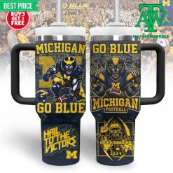 Michigan Wolverines Football Go Blue Stanley Tumbler