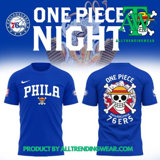 Philadelphia 76ers x One Piece Night Limited Edition Shirt 2025