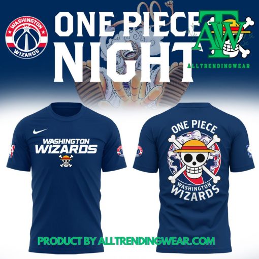 One Piece 2025 Washington Wizards Limited Edition Blue Shirt