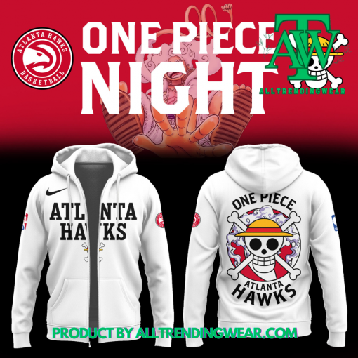 One Piece 2025 Atlanta Hawks Limited Edition Zip Hoodie