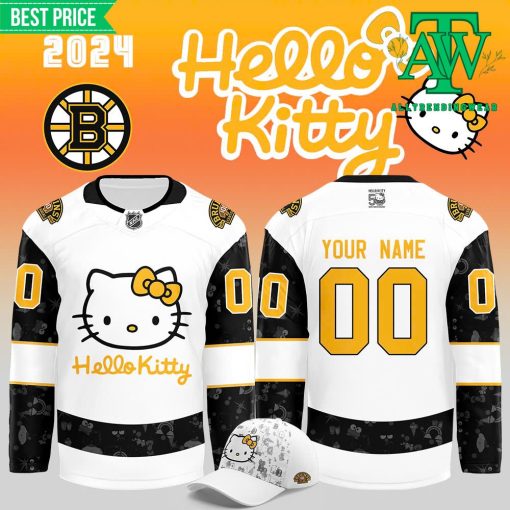 Boston Bruins x Hello Kitty 50th Anniversary Hockey Jersey