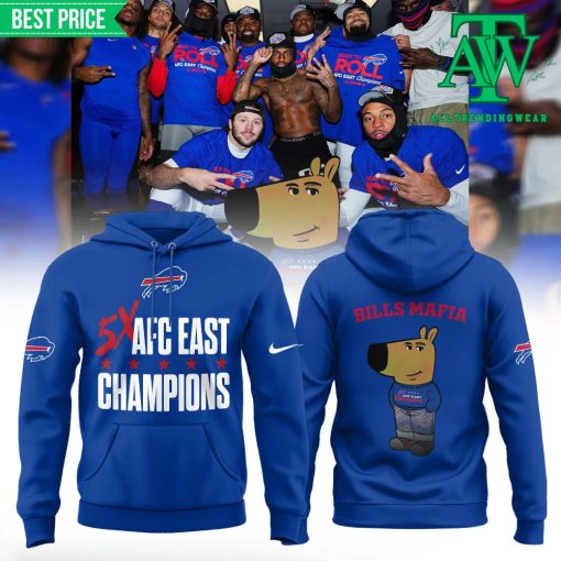 Buffalo Bills Chill Guy 2024 AFC East Division Champions Hoodie Set