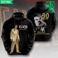 Elvis Presley 90 Years 1935-2025 Hoodie