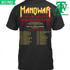 Manowar The Blood Of Our Enemies 2025 Tour Shirt