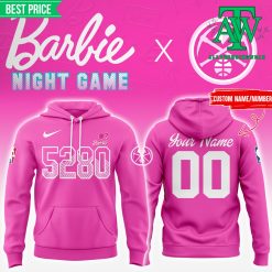 New Denver Nuggets x Barbie 2025 Personalized Pink Hoodie