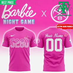 New Denver Nuggets x Barbie 2025 Personalized Pink Shirt