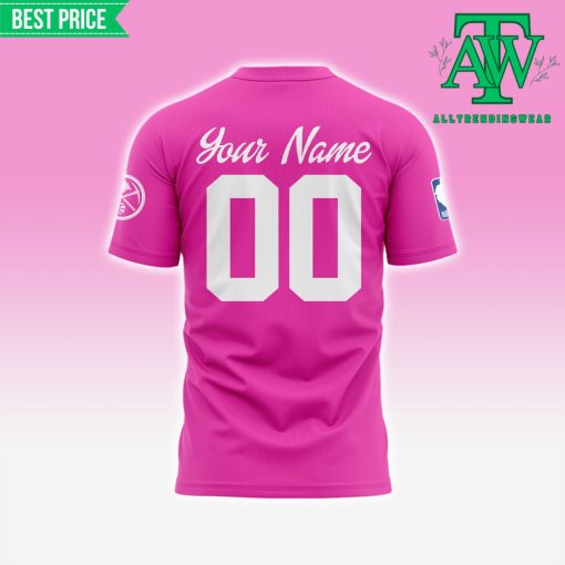 New Denver Nuggets x Barbie 2025 Personalized Pink Shirt