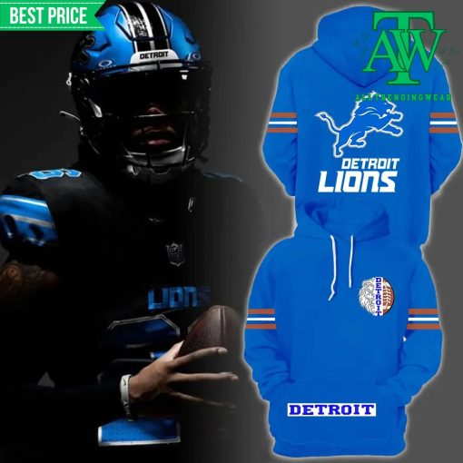 New Detroit Lions Football Limited Edition Blue Hoodie