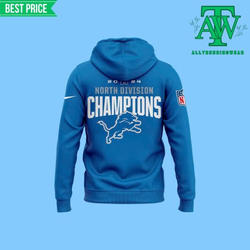 New Detroit Lions NFC North Champions Blue Hoodie