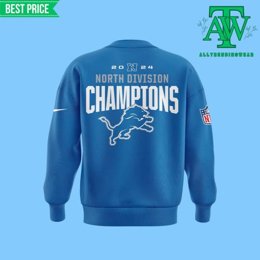 New Detroit Lions NFC North Champions Blue Sweatshirt