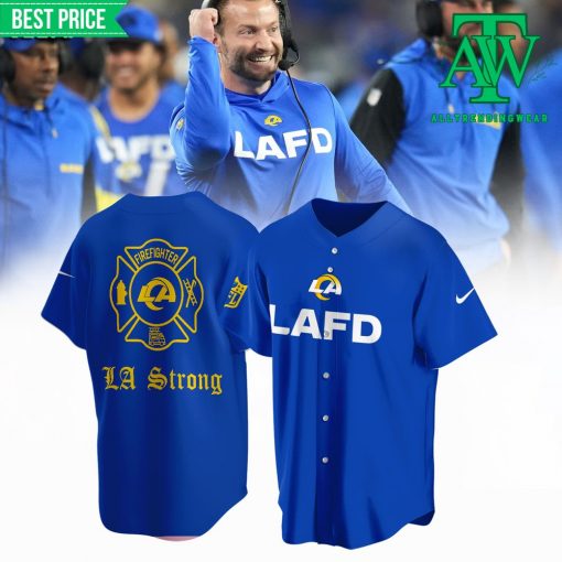 New Los Angeles Rams LAFD Baseball Jersey 2025