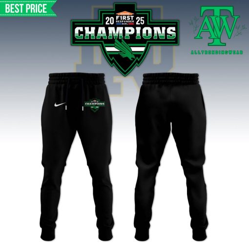 North Texas Duke’s Mayo Bowl 2025 Champions Black Hoodie Set