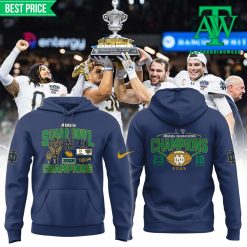 Notre Dame 2025 Sugar Bowl Champions Navy Hoodie