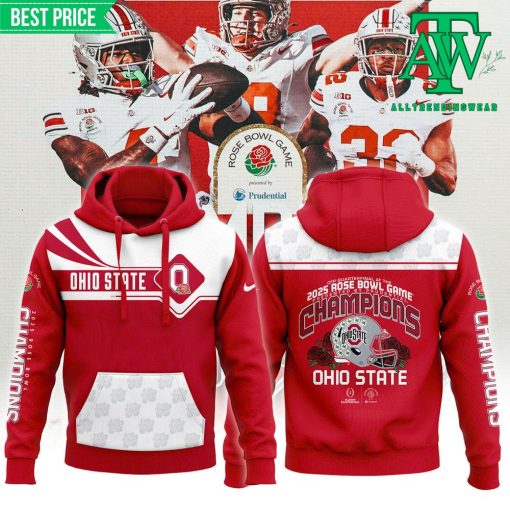 Ohio State Buckeyes 2025 Rose Bowl Champs Limited Edition Hoodie Set