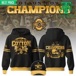 Ohio State Buckeyes Cotton Bowl Champions Black Hoodie Set