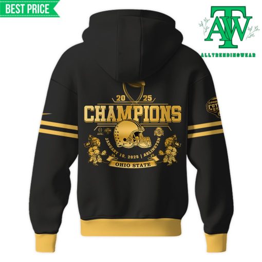 Ohio State Buckeyes Cotton Bowl Champions Black Hoodie Set