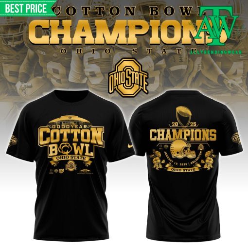 Ohio State Buckeyes Cotton Bowl Champions Black Shirt