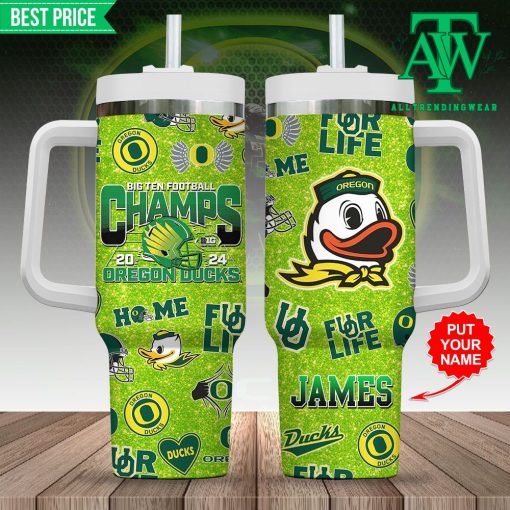 Oregon Ducks Football Personalized 40oz Stanley Tumbler