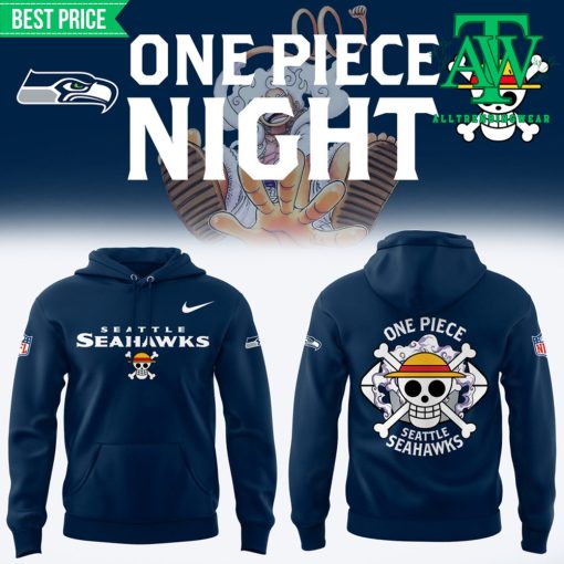 Seattle Seahawks x One Piece Limited Edition Navy Hoodie Set