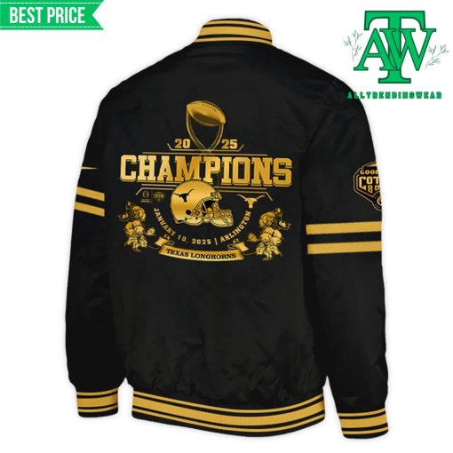 Texas Longhorns Cotton Bowl Champions Black Baseball Jacket