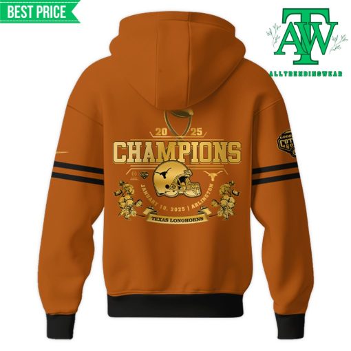 Texas Longhorns Cotton Bowl Champions Orange Zip Hoodie