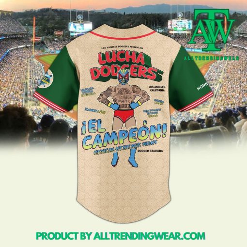 Los Angeles Dodgers Mexican Heritage Night 2025 Baseball Jersey