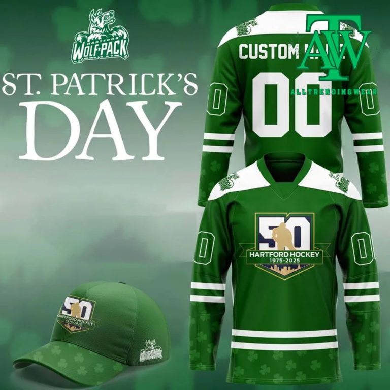 Hartford Wolf Pack 2025 St Patrick's Day Jersey - AllTrendingWear